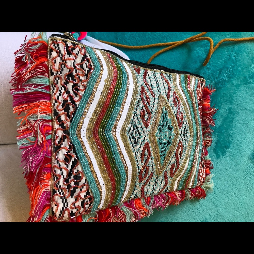 NEW gorgeous beaded EXPRESS NYC purse - Picture 8 of 13